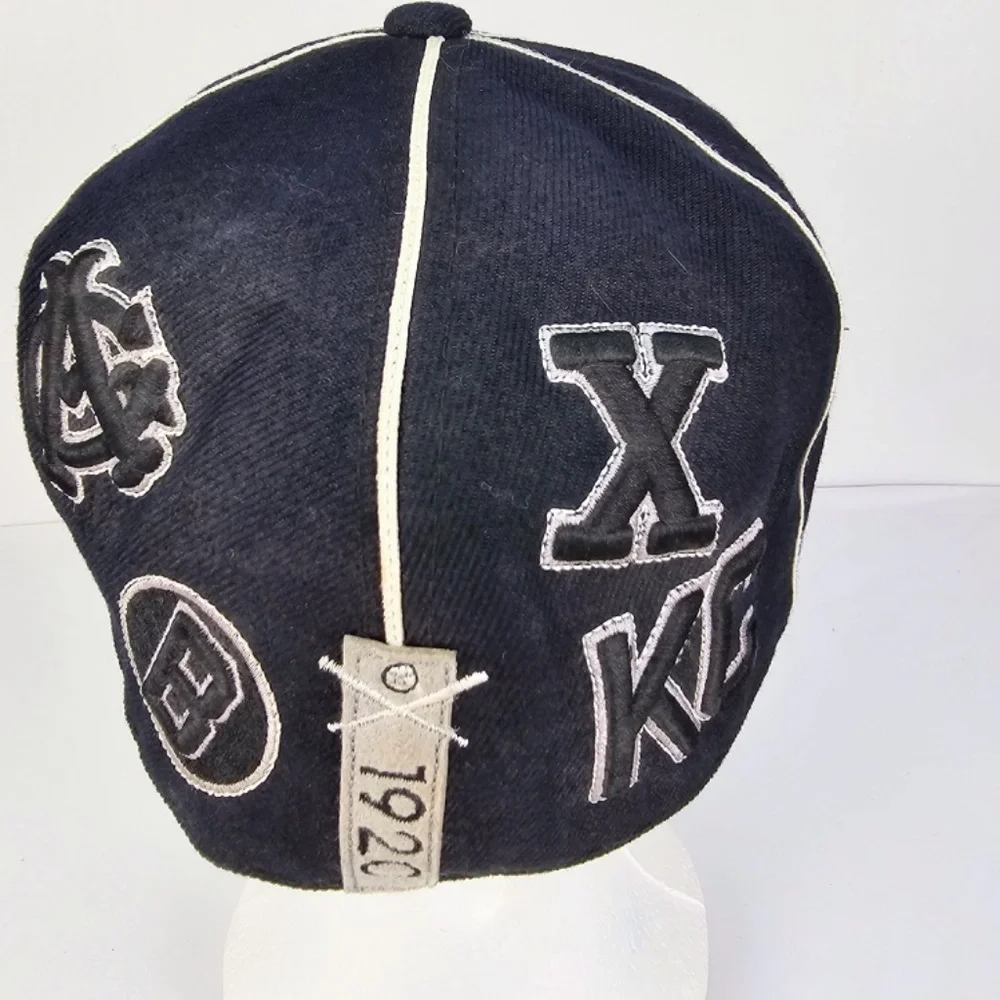 Vintage Negro League Rare Pinstripe Embroidered All Team Baseball Hat 7-7 1/8